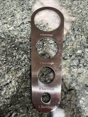 Martha Stewart Metal Portioning Tool with Cutout Circles - Silver